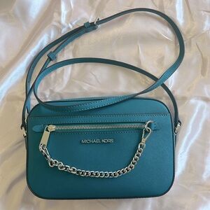 Michael Kors TealBlue JetSet Crossbody Bag